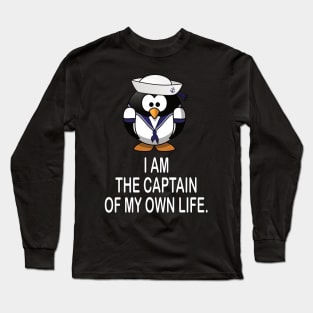 Captain of life motivational tshirt idea gift Long Sleeve T-Shirt